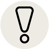 Icône point d'exclamation
